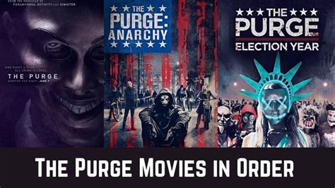 Purge movies in order - How to Watch the Purge Movies in Chronological Order. Oct 19, ... Fifth Purge Movie to Release Summer 2020. May 13, 2019 - The siren will commence next July. The Purge Colin Stevens. 58.